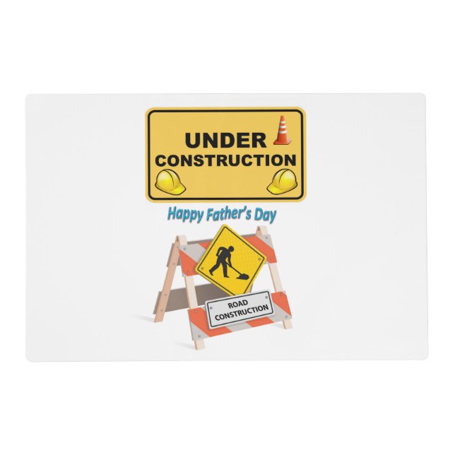 Father's Day Laminated Placemat (Front)