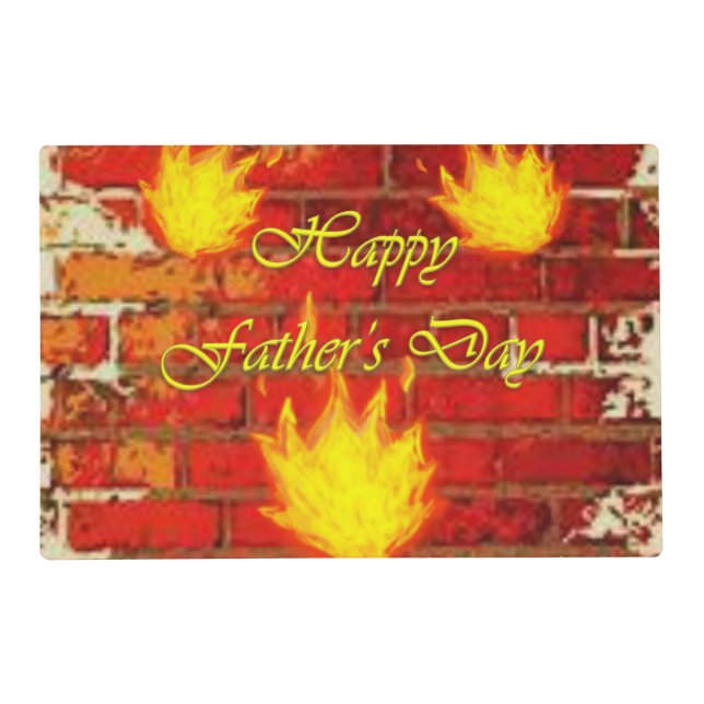 Father's Day Laminated Placemat (Front)