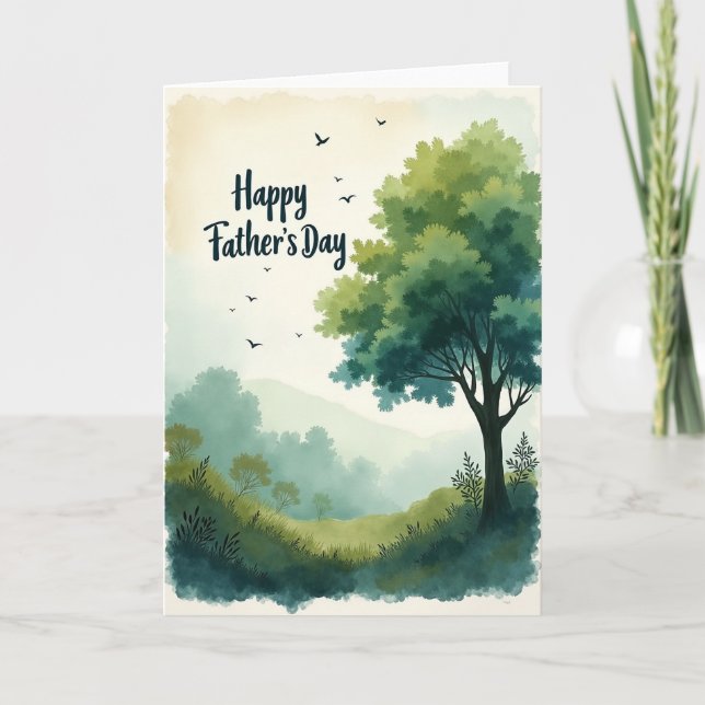 Fathers Day Landscape Card (Front)