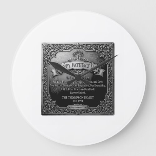 Fathers Day Large Clock
