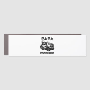Fathers Day Lawn Tractor Riding Lawn Mower Car Magnet