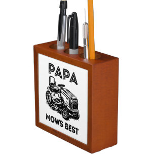 Fathers Day Lawn Tractor Riding Lawn Mower  Desk Organizer
