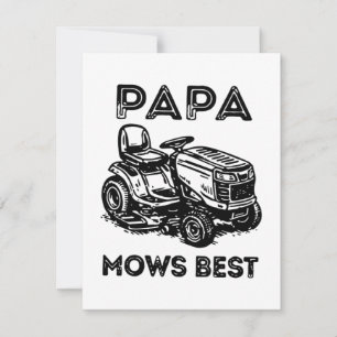 Fathers Day Lawn Tractor Riding Lawn Mower  Invitation