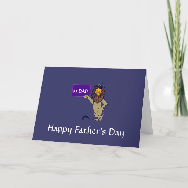 Father's Day Lion Card (Front)