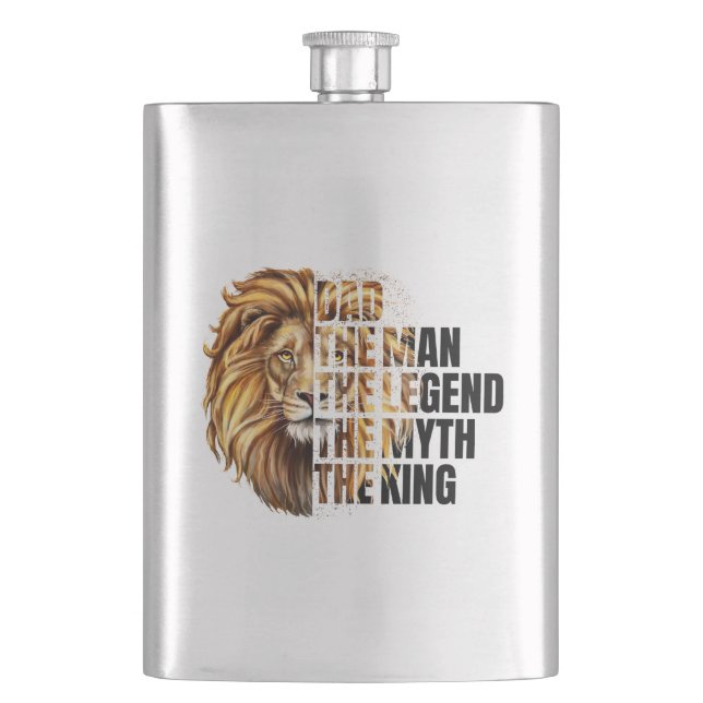 Father's Day Lion Flask (Front)