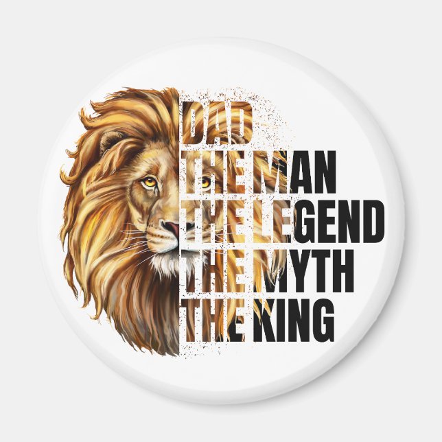 Father's Day Lion Magnet (Front)