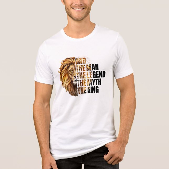 Father's Day Lion Tri-Blend Shirt (Front)