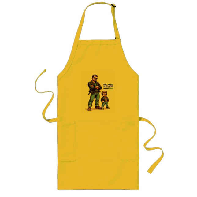 Father's Day Long Apron (Front)