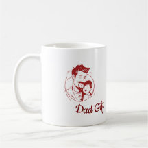 Father's Day Love - Dad & Baby Embrace Silhouette