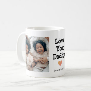 Father's Day Love You Daddy 2 Photos Coffee Mug