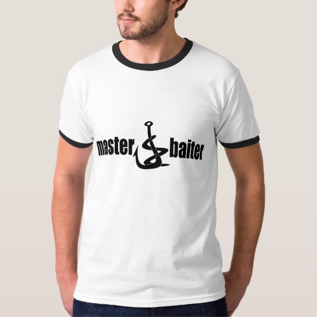 Father's Day Master Baiter Fishing Dad T-Shirt (Front)