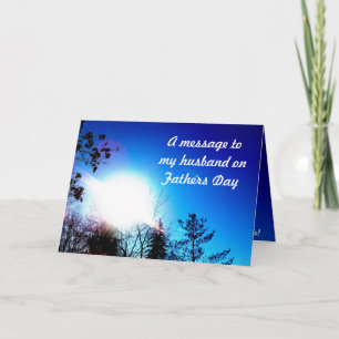 FATHERS DAY MESSAGE TO MY HUSBAND card