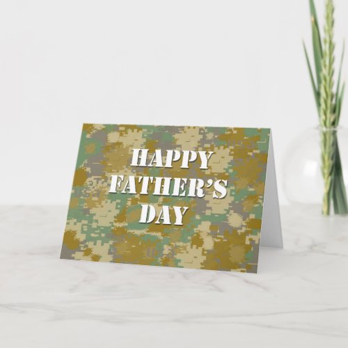 Fathers Day _ Military Card