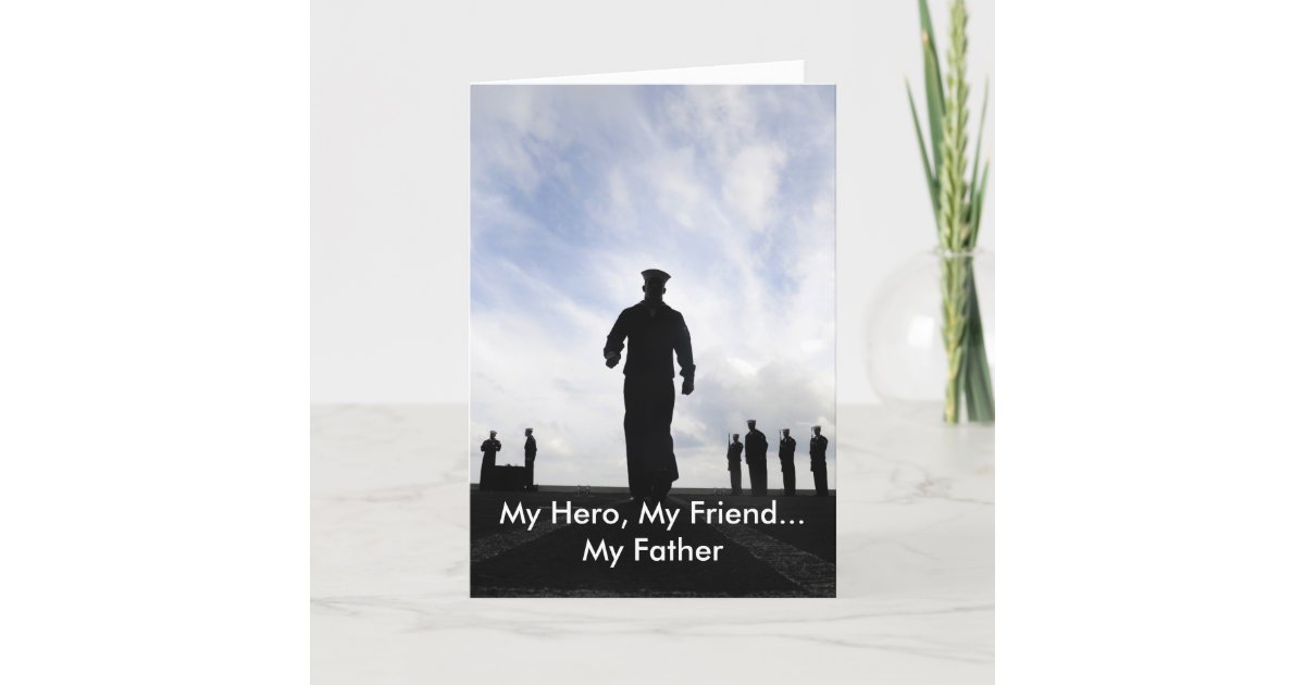 Father's Day Military Navy Sailor Greeting Card | Zazzle.com