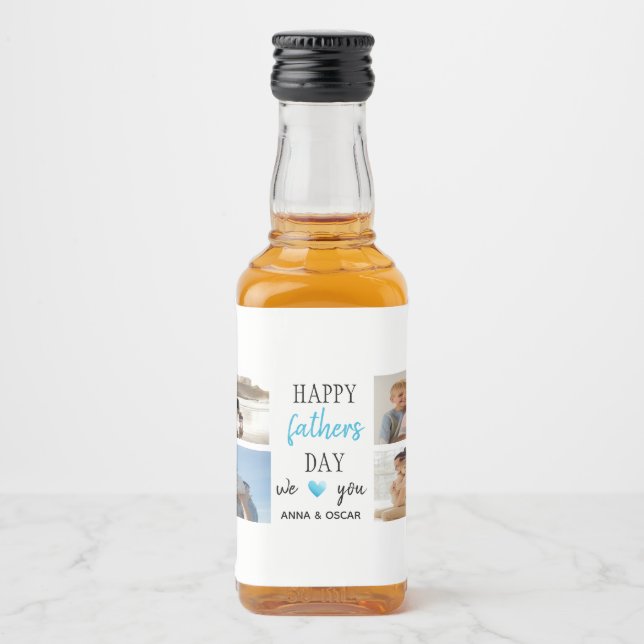 Father's Day Mini Liquor Bottle Labels Gift (Front)