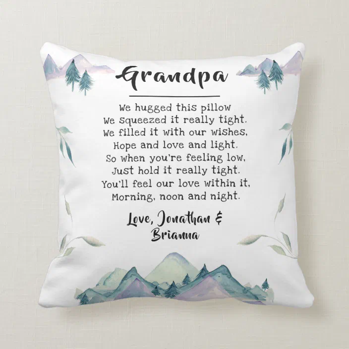 DesignsByKelley Awesome Dad Father's Day Humor Grandpa I Love Daddy Gifts Throw Pillow Multicolor 18x18 