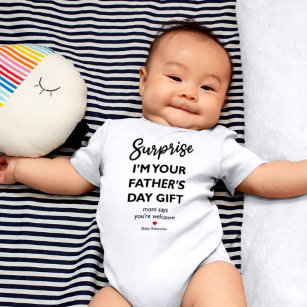Father's Day Mom Says you're Welcome Baby Bodysuit