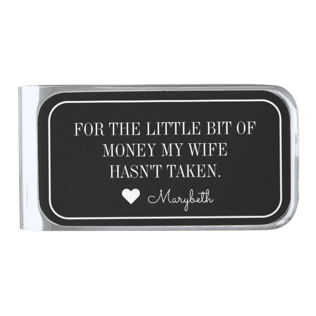 Father's Day Money Clip Gift From Wife (Front)