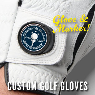 Fathers Day Money Game Retro Country Club Emblem Golf Glove