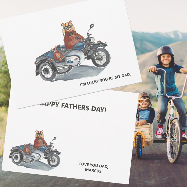  Father's Day Motorcycle with Sidecar Bears  (Creator Uploaded)