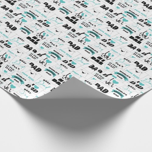 Fathers Day Mugs Wrapping Paper