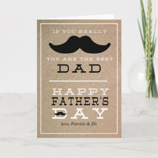 Father's Day Mustache Card