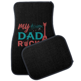 Father's Day My Dad Rock Car Floor Mat