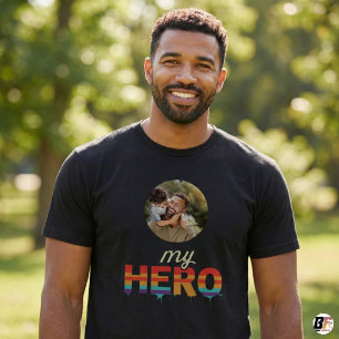 Father's Day My Hero Photo With Dad T-Shirt