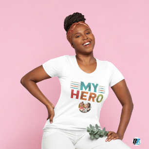 Father's Day My Hero Photo With Dad T-Shirt