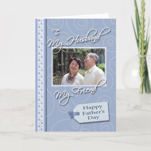 Fathers Day My Husband _ Photo card template