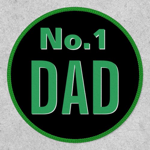 Fathers Day  No 1 Dad Patch