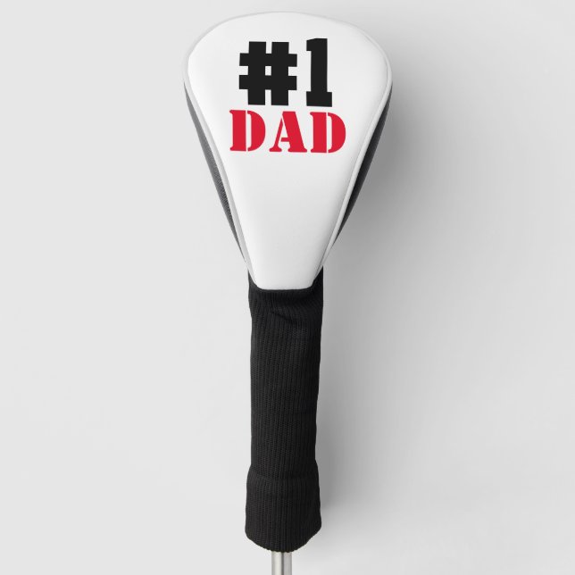 Father's Day Number 1 Dad Golf Head Cover (Front)