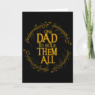 Father's Day One Dad To Rule Them All Father Gift Card