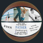 Father's Day or Dad's Birthday Basketball<br><div class="desc">Father's Day or Dad's Birthday Basketball.  Personalize with your own photos and text.  This sweet sentimental gift will be displayed by the dad in your life for years to come.</div>