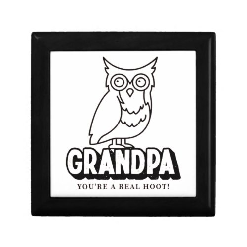 Fathers Day Owl Jewelry Box For Grandpa