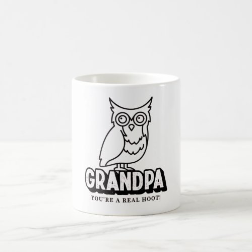 Fathers Day Owl Mug For Grandpa