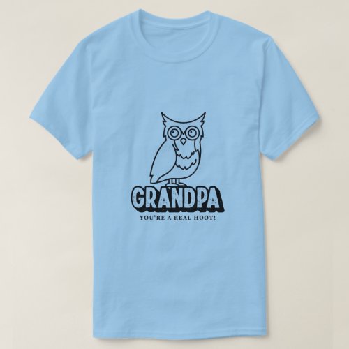 Fathers Day Owl T_Shirt For Grandpa