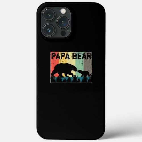 Fathers day PAPA Bear Daddy Bear Papabear  iPhone 13 Pro Max Case