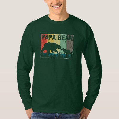 Fathers day PAPA Bear Daddy Bear Papabear  T_Shirt