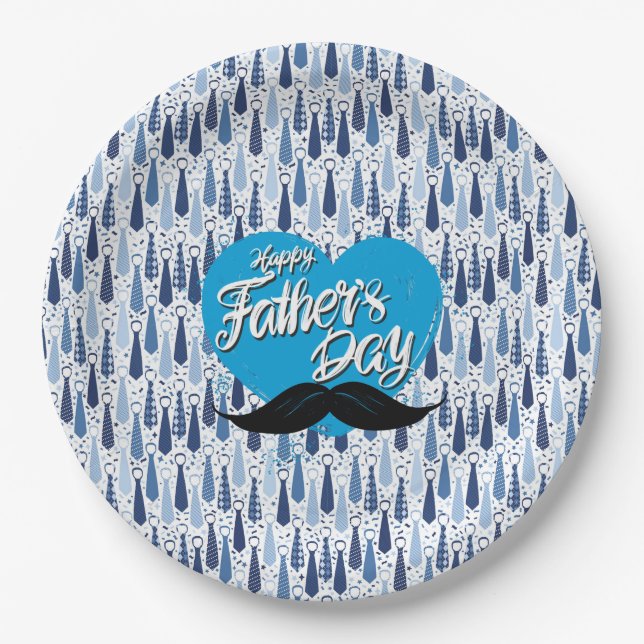 Fathers Day  Paper Plates (Front)