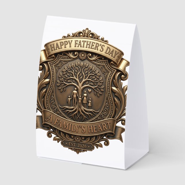 Fathers day paper table tent  (Front)