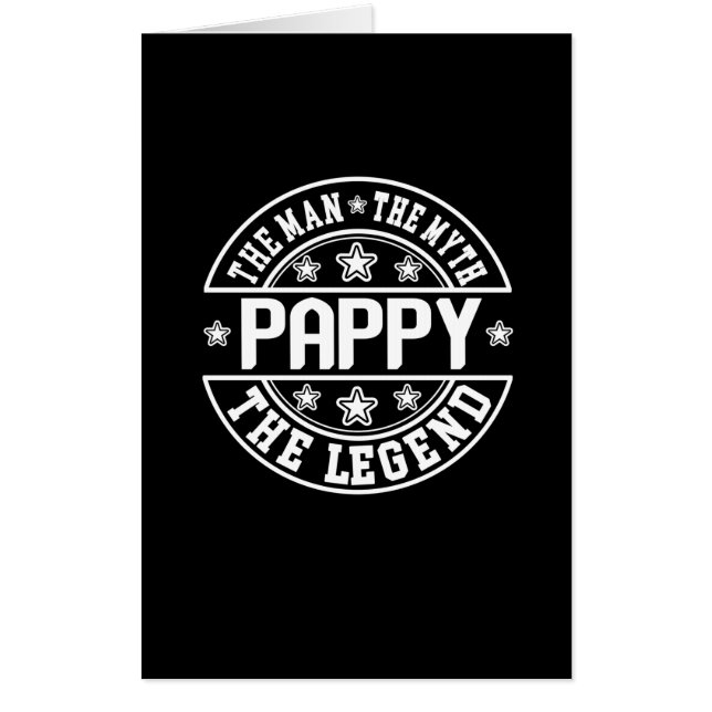 Father's Day | Pappy The Man The Myth The Legend Card (Front)