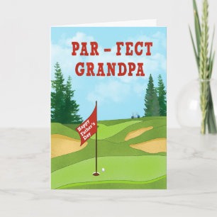 Fathers Day Par fect Grandpa Card