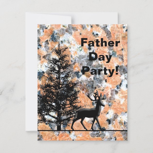 Father's Day Party Invitation Deer | Zazzle