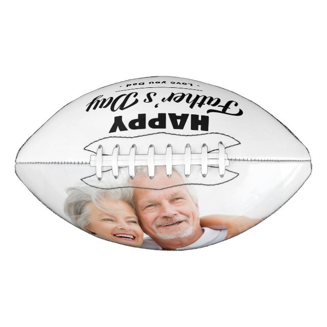 Father's Day Personalize Photo Text Football (Front)