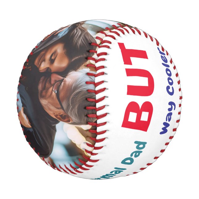 Father's Day Personalize Photo Vintage Style,  Baseball (Angled)