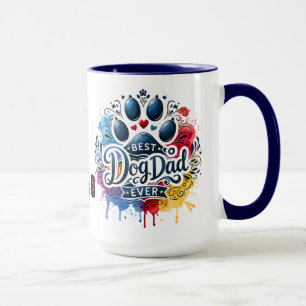 Father's Day Personalized Date/Best Dog Dad Wrap Mug