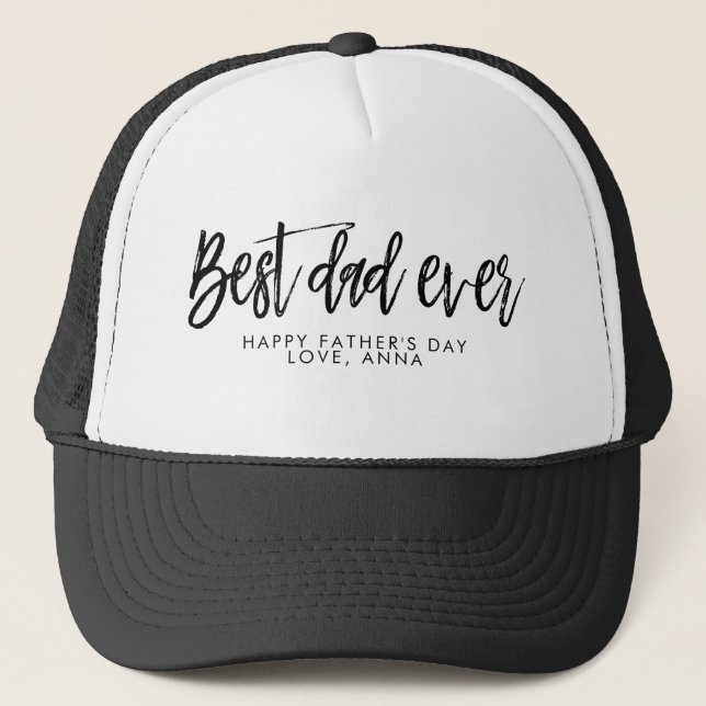 Fathers Day Personalized Gift for Dad Trucker Hat (Front)