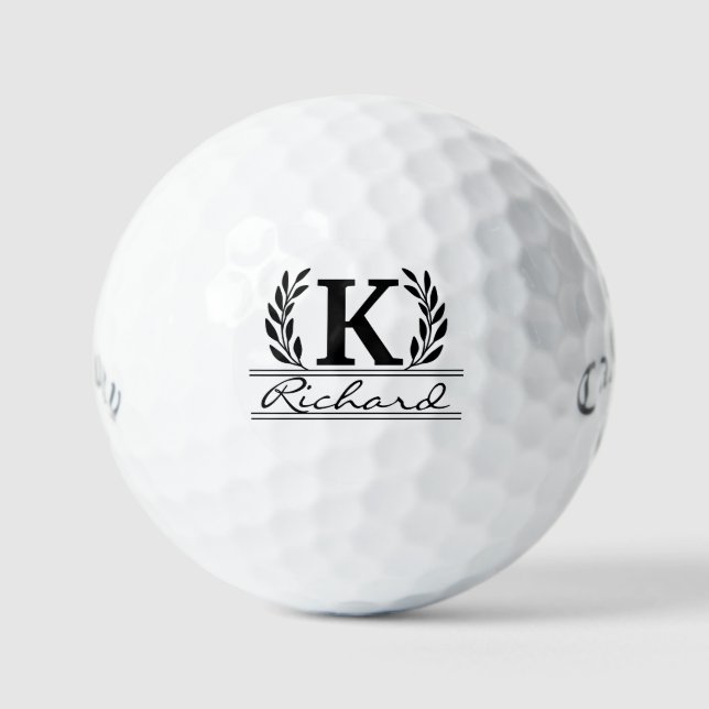 Father's Day | Personalized Monogrammed Callaway Golf Balls (Front)