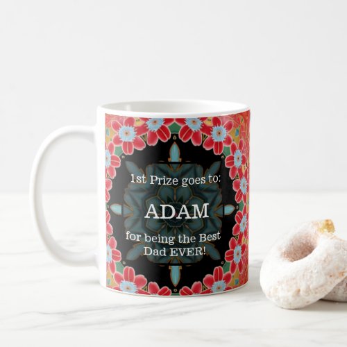 FATHERS DAY _ PERSONALIZED MUG _ 1ST PRIZE _ RED